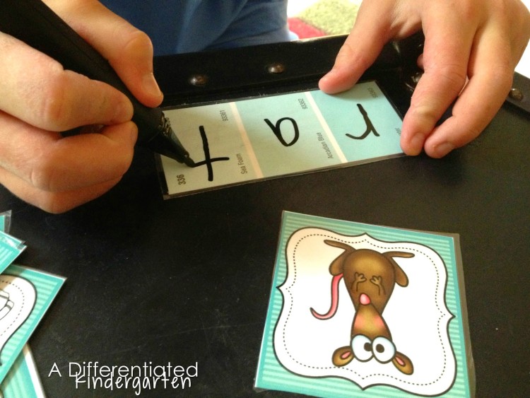 Make word work engaging during literacy centers or Daily 5 when you use laminated paint chips. Students segment and write the letter sound they hear in the word.