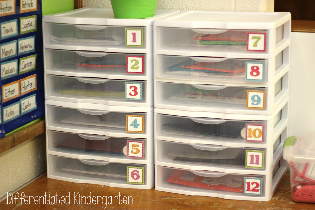 Morning work set up and organizational tips and tricks.  Great for kindergarten!