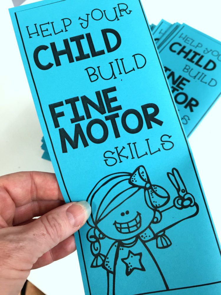Fine Motor Parent Brochure