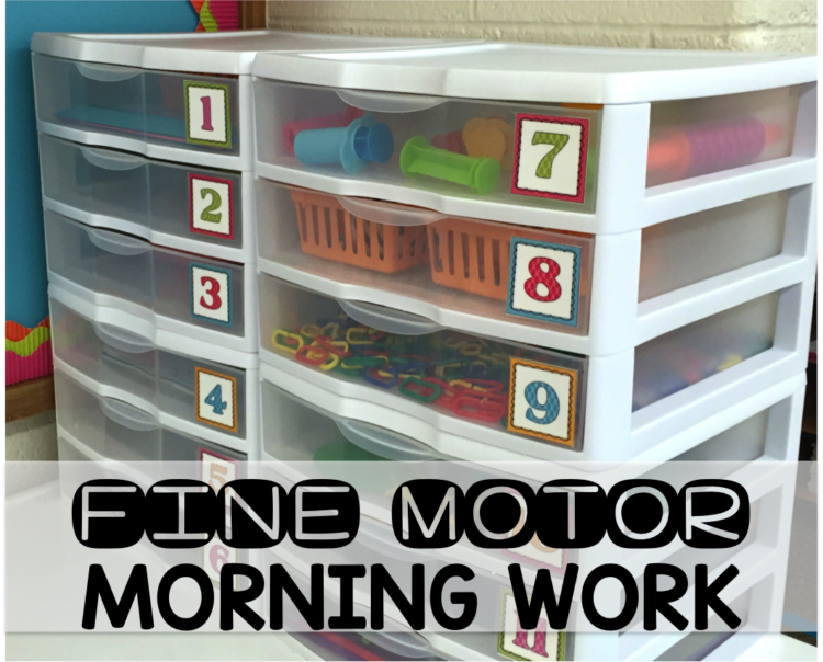 Fine Motor Morning Work Stations for Kindergarten