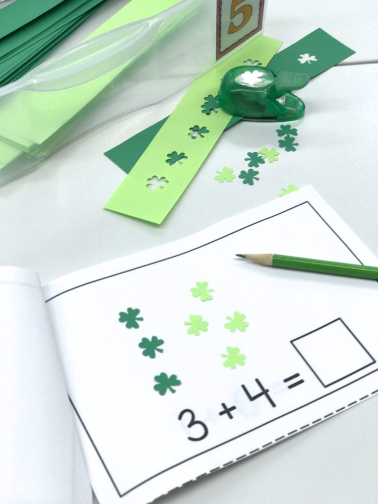 St. Patricks/March Fine Motor Morning Work Stations - Hole punch