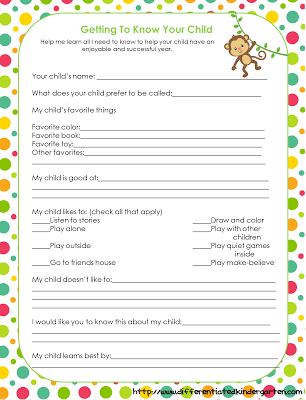 Free Printable Interest Inventory
