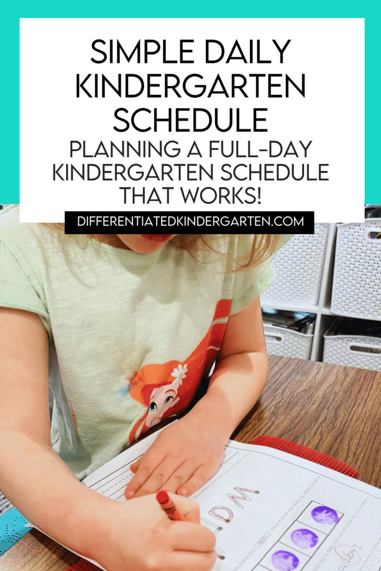 Simple Kindergarten Daily Schedule: Full-Day Routine That Actually Works