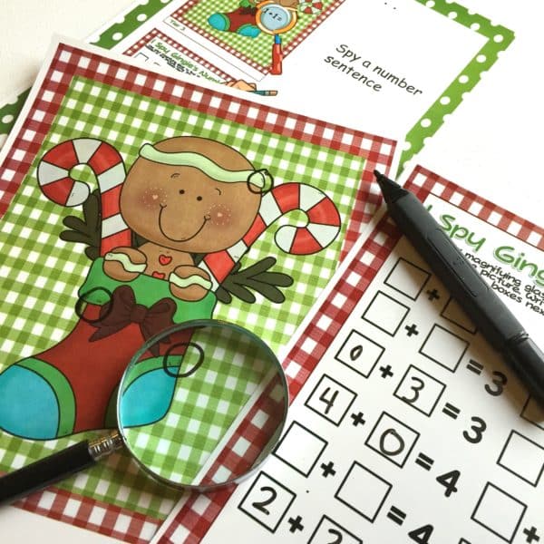 Ginger Men Math Gingerbread Men Love Math - Differentiated Kindergarten