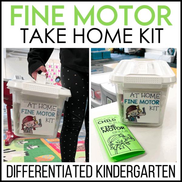 fine motor take home kit cover and brochure
