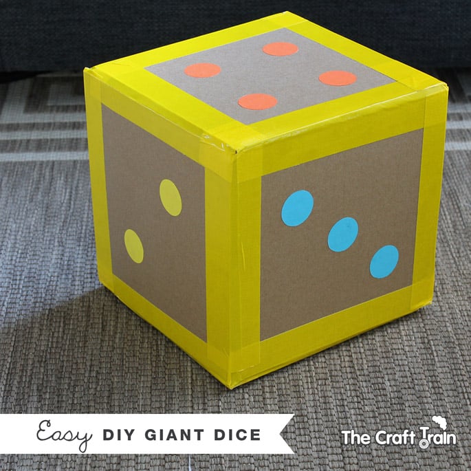 giant dice from The Craft Train