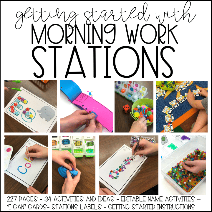 Getting Started With Fine Motor Morning Work Stations - Differentiated  Kindergarten