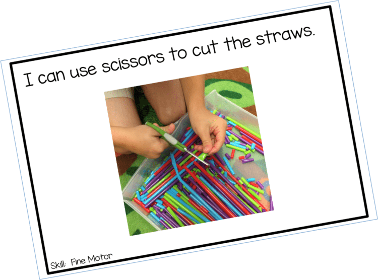 Fine Motor Activity: Cutting Straws - This Little Home of Mine