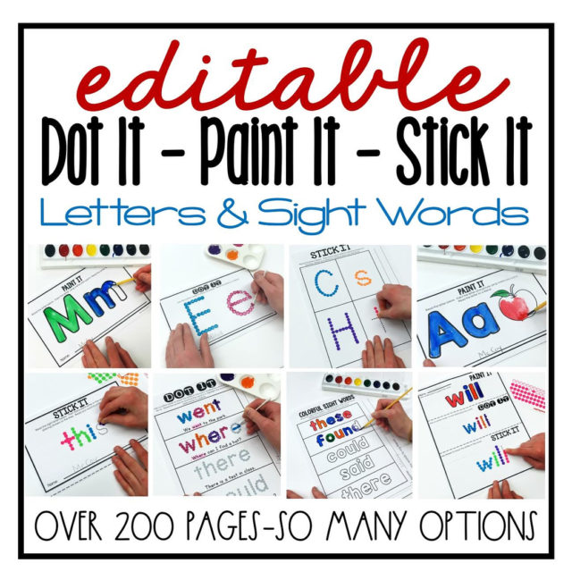 Dot-It Fine Motor Fun and a Freebie - Differentiated Kindergarten