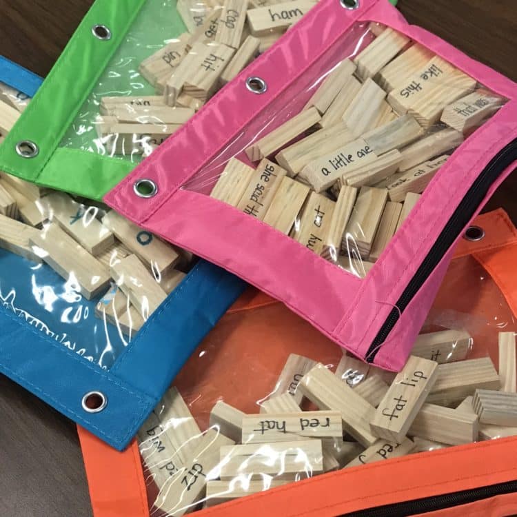 Using games like Jenga to enhance instruction in kindergarten.
