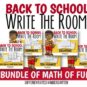 Back To School Write The Room Big Bundle of Math Fun-Differentiated1