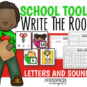 Back to School EDITABLE Letters and Sounds Write the Room Fun-Differentiated1
