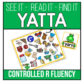 Controlled R Words Recognition and Fluency Yatta - Color or B-W Printable Game1