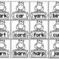Controlled R Words Recognition and Fluency Yatta - Color or B-W Printable Game4