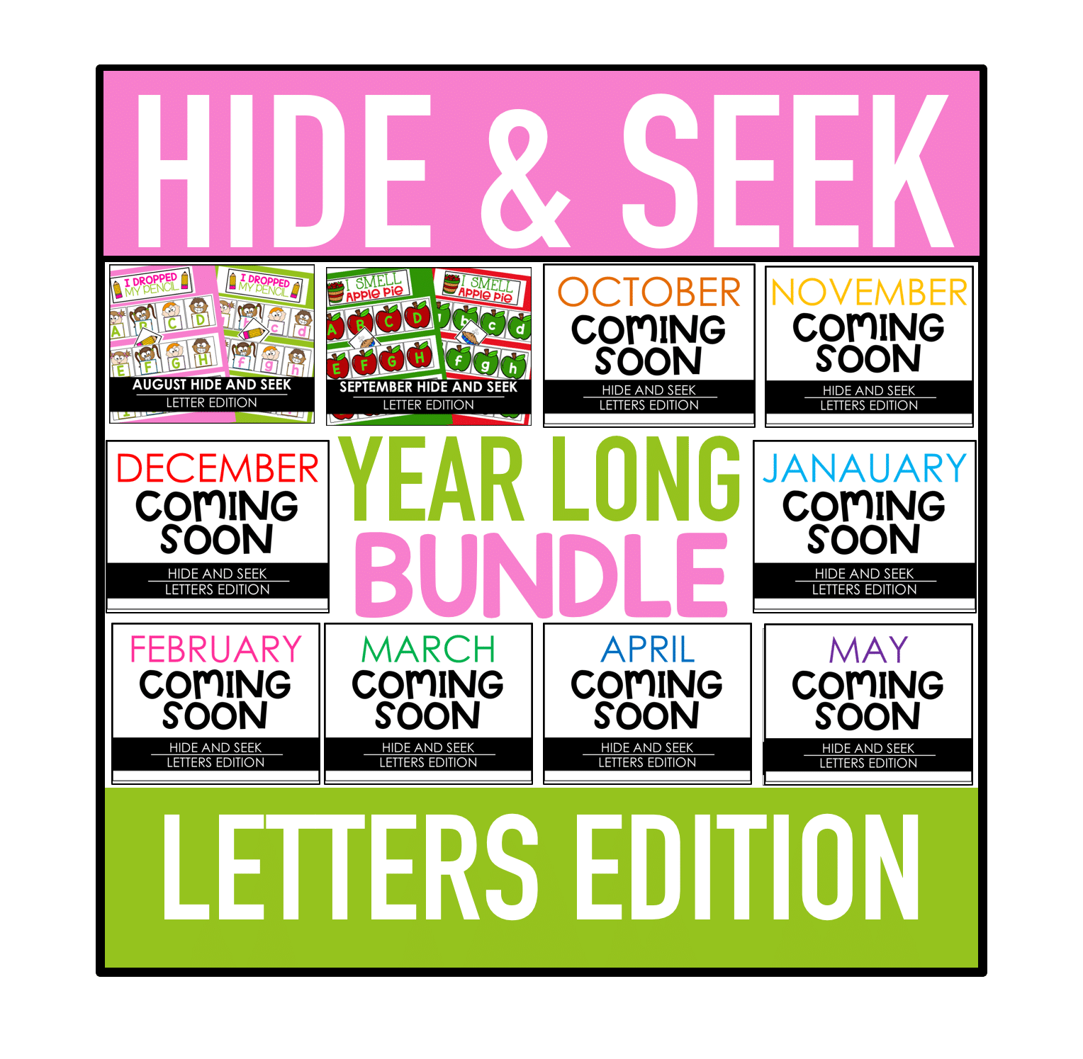 Hide and Seek Letters