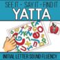 Initial Letter Sound Fluency YATTA Game - Available in Color and Black-White1
