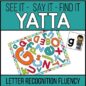 Letter Recognition Fluency YATTA Game - Available in Color and Black-White1
