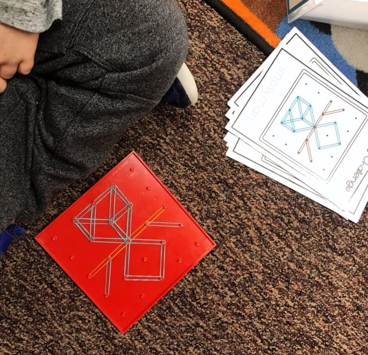 Geoboard Alphabet Activities