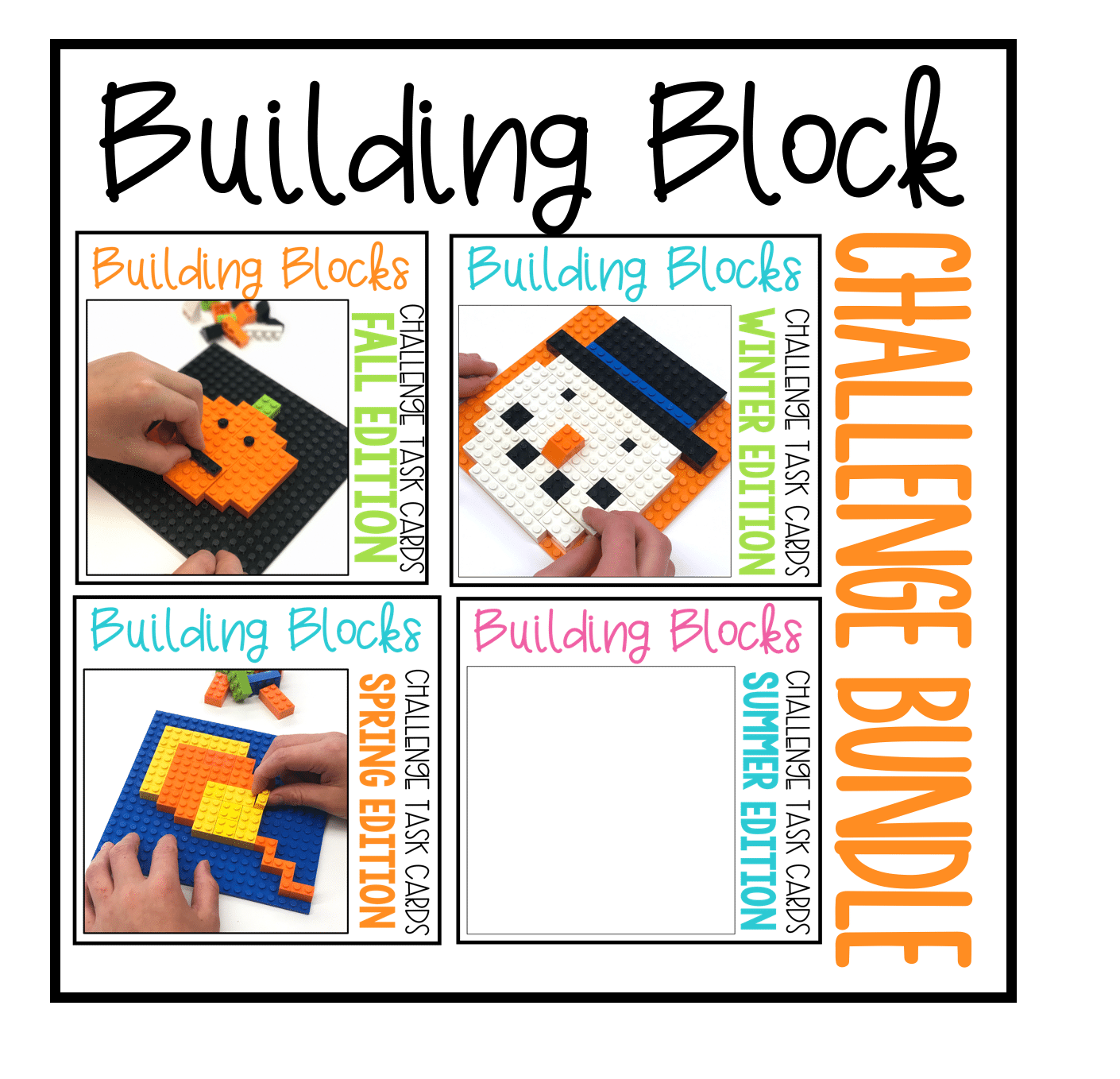 Digital Building Bricks Valentine's Day Build and Count Challenge