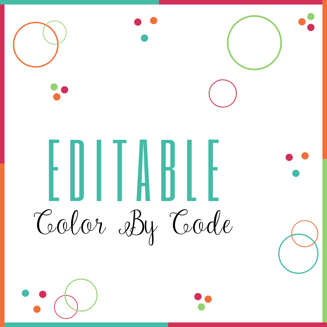 Editable Color By Code Letters Editable Color By Code - Differentiated Kindergarten