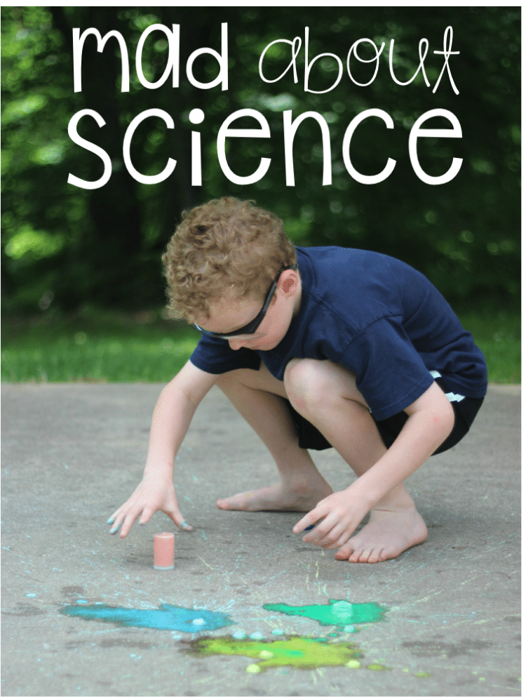 Chalk Rockets for Kindergarten Science Day