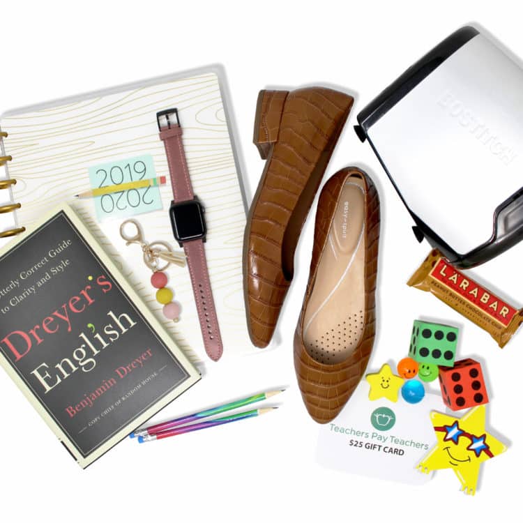 I'm partnering with @EasySpirit Official to give away an amazing #Move For Learning prize kit including a pair of EasySpirit Shoes, Bostitch Quiet Sharp Glow Electric Sharpener, Jord padded Apple watch band, $25 Teachers Pay Teacher gift card, Parcelly keychain, Happy Planner, Lara bar, Dyeyers English book and Oriental Trading School Treasure Chest Assortment.   