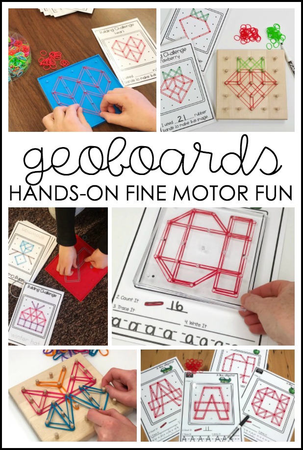 These geoboard activities allow you to provide engaging, hands-on activities for your students while addressing essential skills.  Add these ideas to your morning work bins, literacy centers and rotations for fun, independent learning without the need for worksheets.  Your students will love all the different themes and activities.  Great for spring, summer, winter or fall and many holidays,  it will become a favorite station activity for you and your students. 