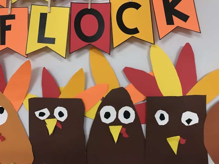 shape turkeys paper craft 