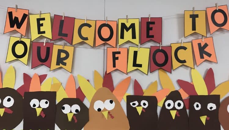 Turkey Bulletin Board and Banner - Differentiated Kindergarten