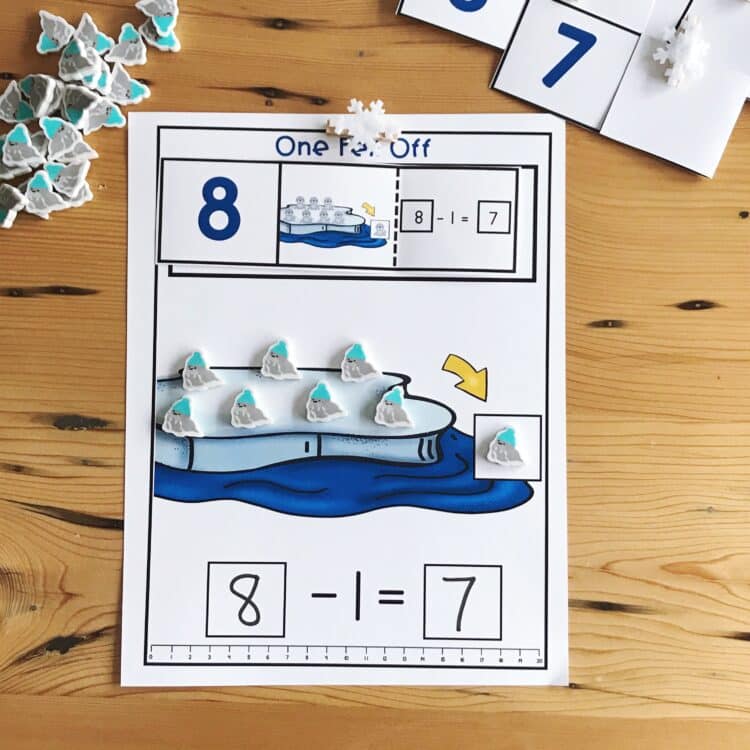 Winter Self-Correcting Eraser Math Activities - Differentiated