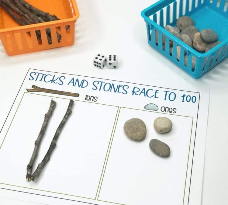 Learning with Sticks and Stones At Home - Differentiated Kindergarten