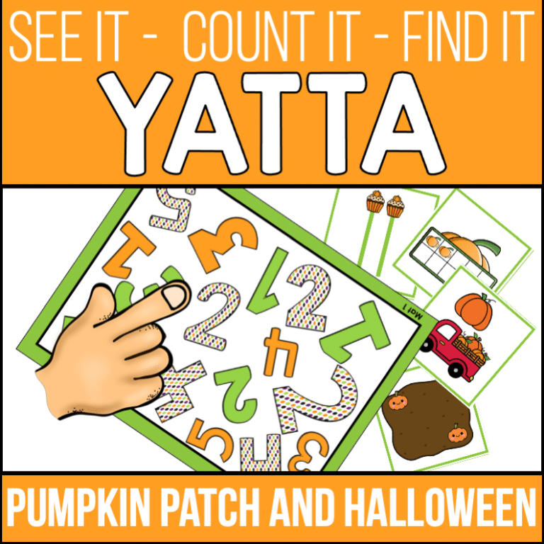 Number Fluency Game – Yatta –  October Pumpkin Patch and Witches’ Brew Theme