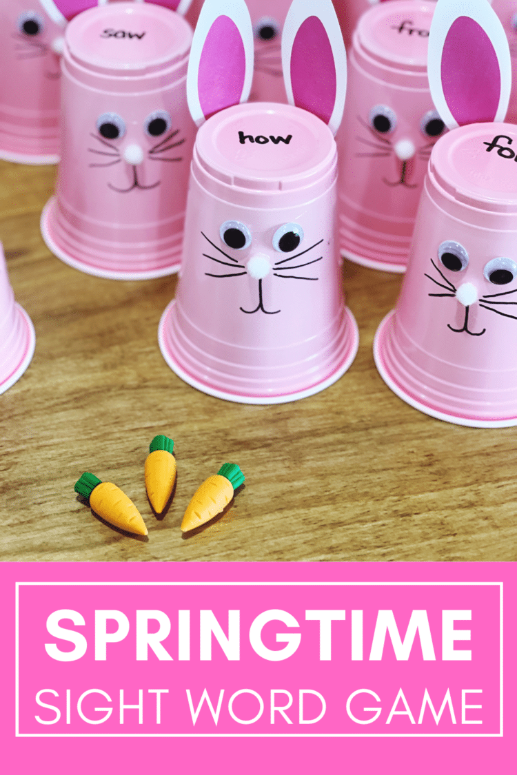 This DIY Springtime Sight Word Game is going to make practicing high-frequency words a blast.  Students will be engaged in this fun game that is easy and inexpensive to make.  Check out all the details and give your students a new fun way to practice reading sight words this Spring.