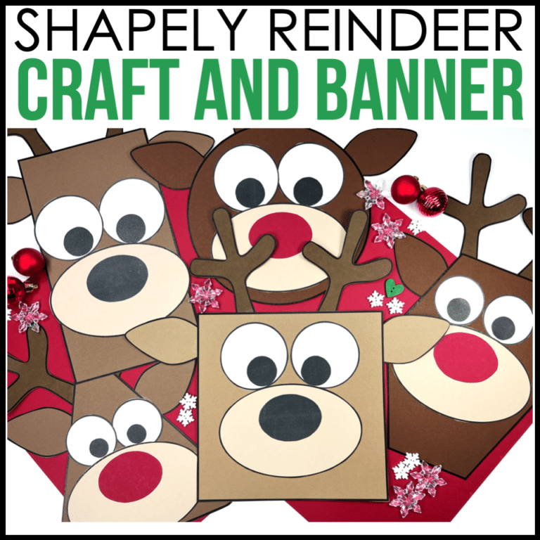 Reindeer Craft and Banner